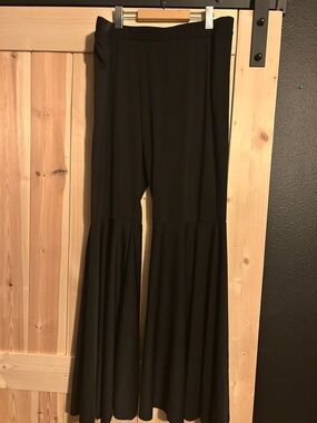 Super funky Black High-Waist Flared bottoms - Women